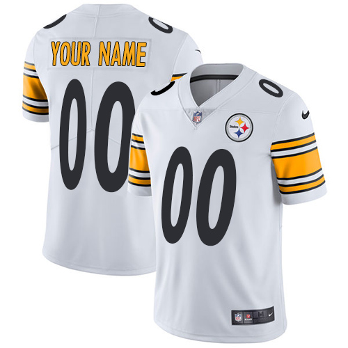 Men's Pittsburgh Steelers ACTIVE PLAYER Custom White NFL Vapor Untouchable Limited Stitched Jersey